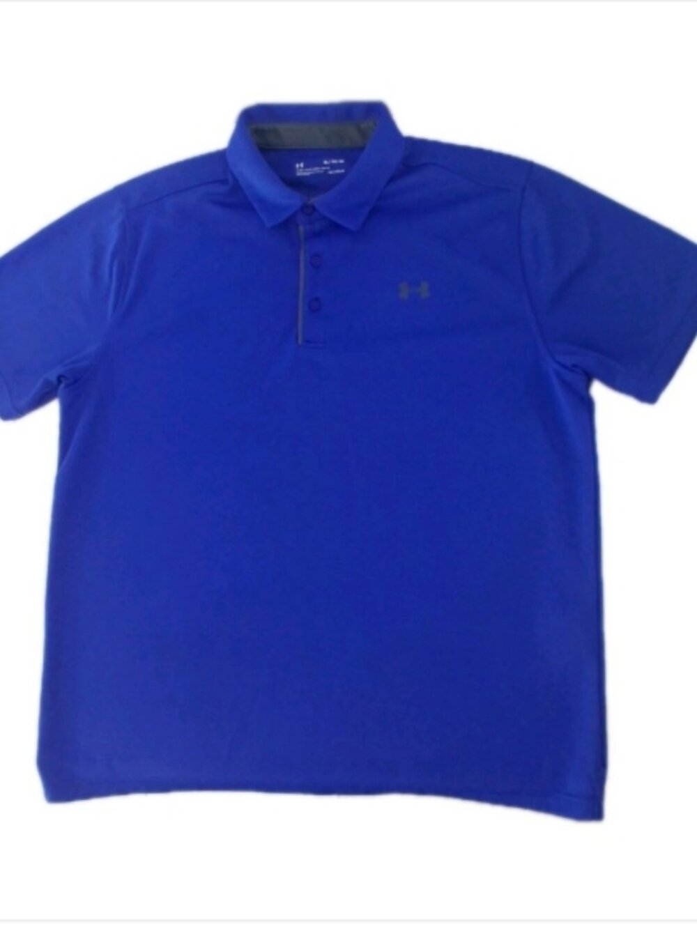 Under Armour Men's XL Navy Blue Loose Fit HeatGear Short Sleeve Polo Shirt